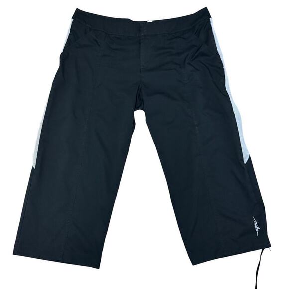 Nike Pants - Nike Women’s Black Crop Track Pants Size L | Lightweight Activewear